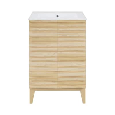 Cascade 24" Bathroom Vanity In Natural Oak