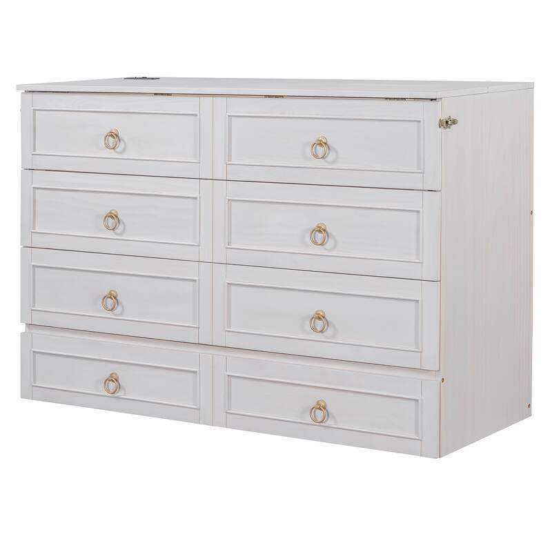 Murphy Bed with Storage and Large Drawers