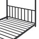 preview thumbnail 11 of 28, Twin Size Metal House Platform Bed with Legs