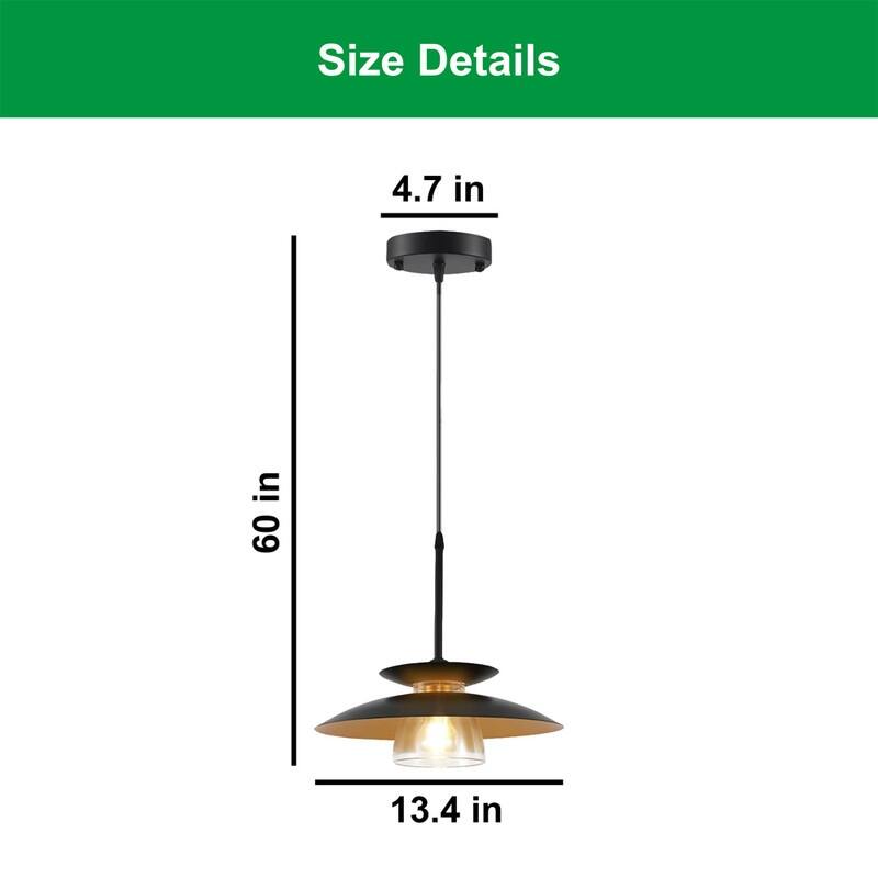 2 Pack light fixture black light for kitchen iron pendant light - N/A