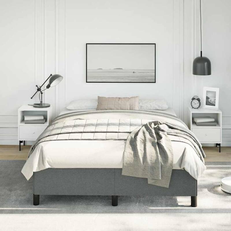 vidaXL Bed Frame, Fabric, No Mattress