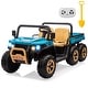 preview thumbnail 29 of 40, 24v Ride On Dump Truck Utv for Kids to Drive, 2 Seater Kids Utv Ride On Truck w/Parent Remote Control Blue