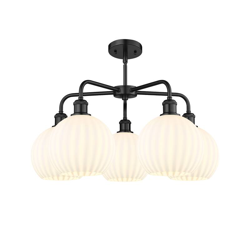 Innovations Lighting 516-5C-16-26-White Venetian-Indoor Chandelier