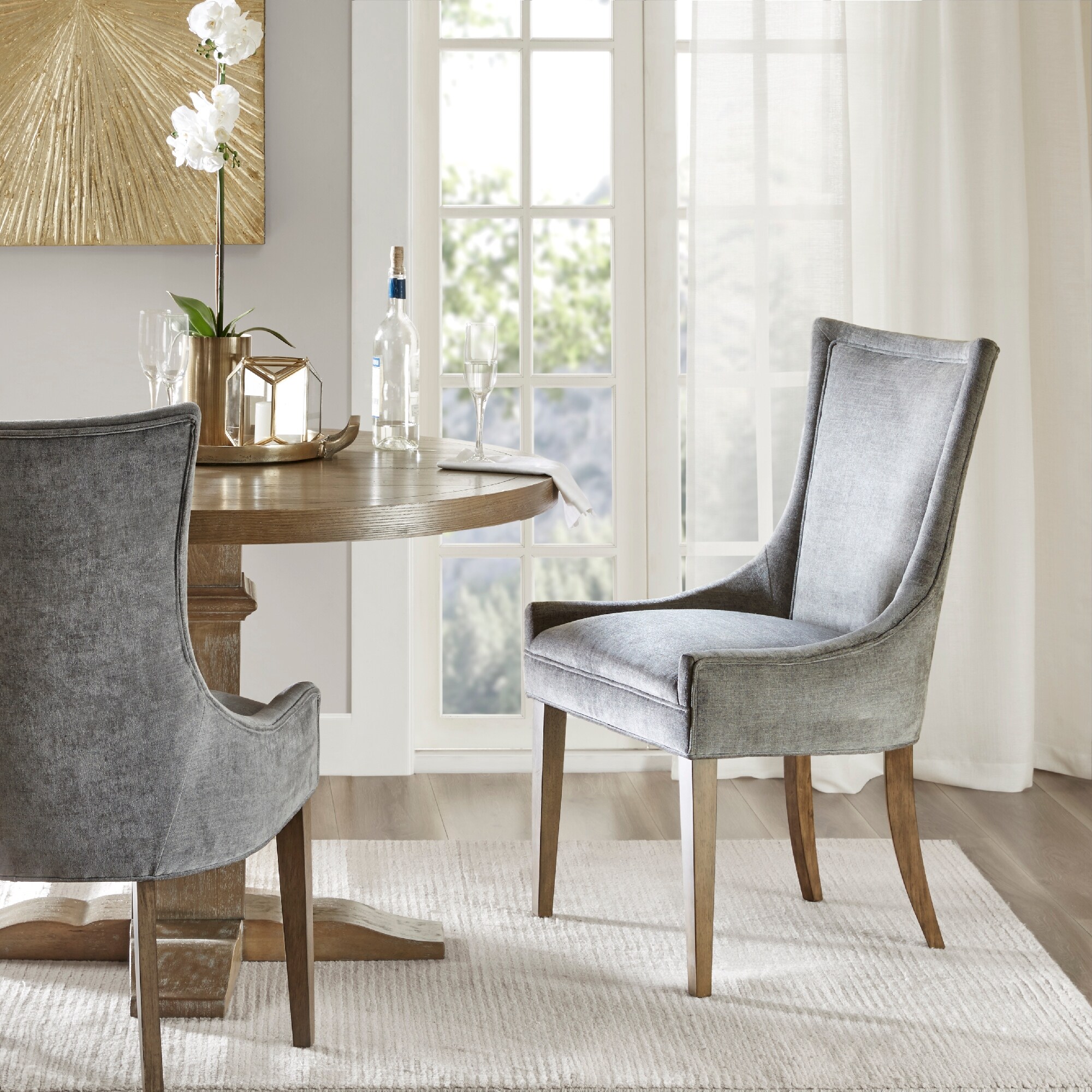 Shop Madison Park Signature Ultra Dining Side Chair Set Of 2 On Sale Overstock 18271742 Cream