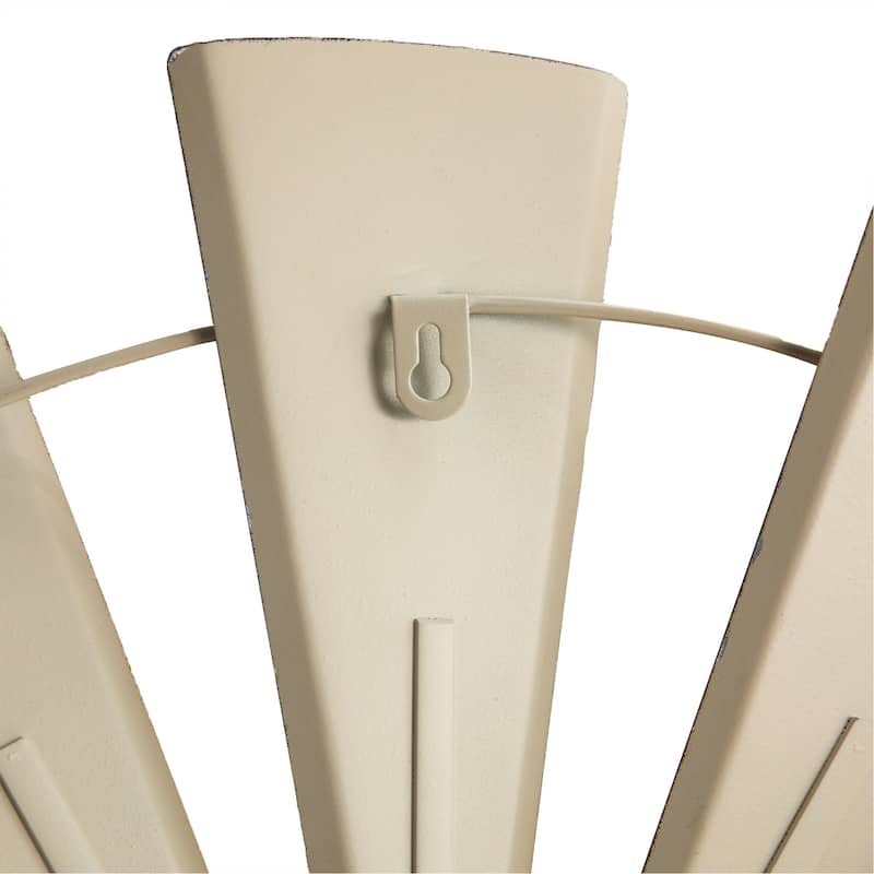 Glitzhome 28.5"D Oversized Farmhouse Metal Wind Spinner Wall Decor