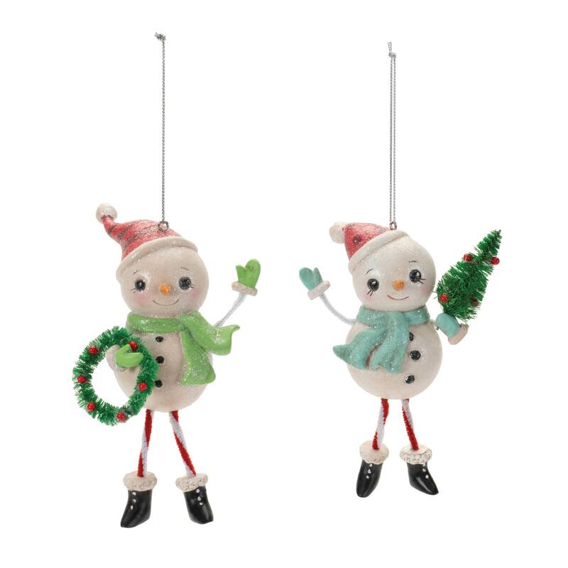 Snowman Christmas Ornaments - 5.5" - 12ct