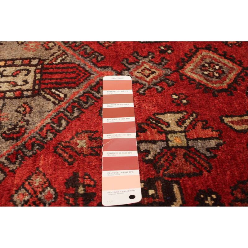 ECARPETGALLERY Hand-knotted Anadol Red Wool Rug - 3'5 x 10'1