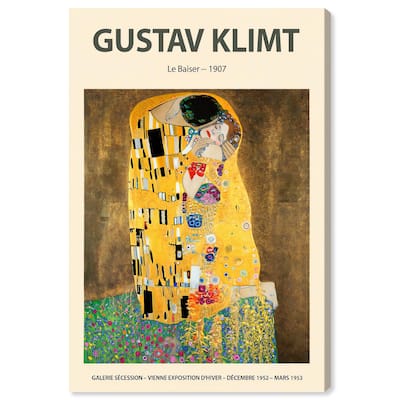 Golden Kiss Canvas by Art Remedy, Gallery Wrapped