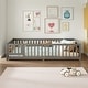 preview thumbnail 84 of 159, Wood Floor Bed with Safety Guardrails and Door Queen - Gray1