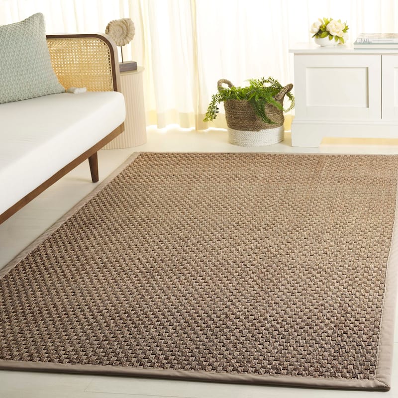 SAFAVIEH Natural Fiber Fita Farmhouse Seagrass Rug - Natural/Beige - 6' x 9'