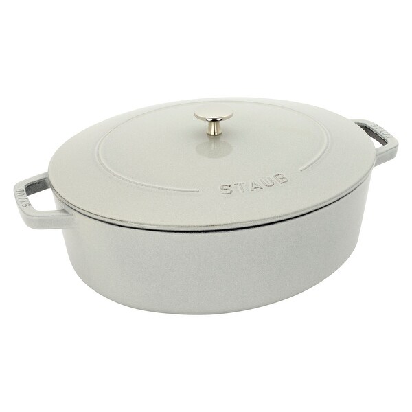 Staub Cast Iron 6.25-qt Shallow Oval Dutch Oven - Bed Bath