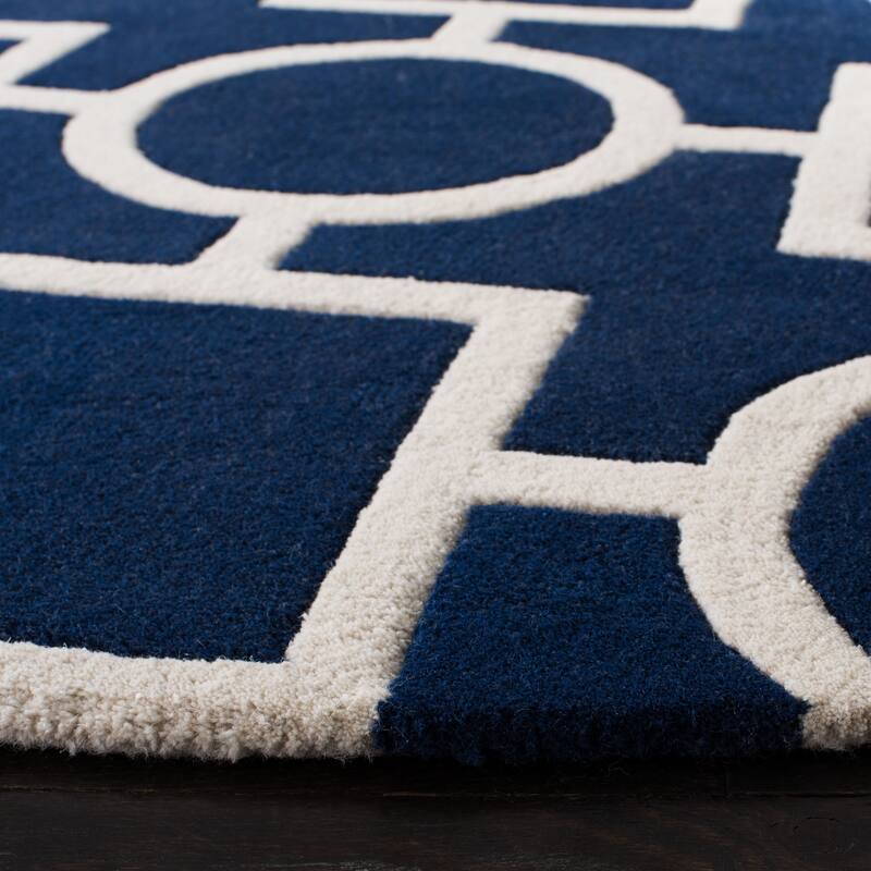 SAFAVIEH Handmade Chatham Alkinoi Modern Moroccan Wool Rug