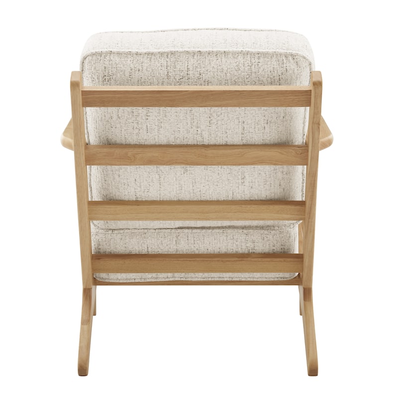 NPD Furniture Albert Solid Wood Frame Accent Chair