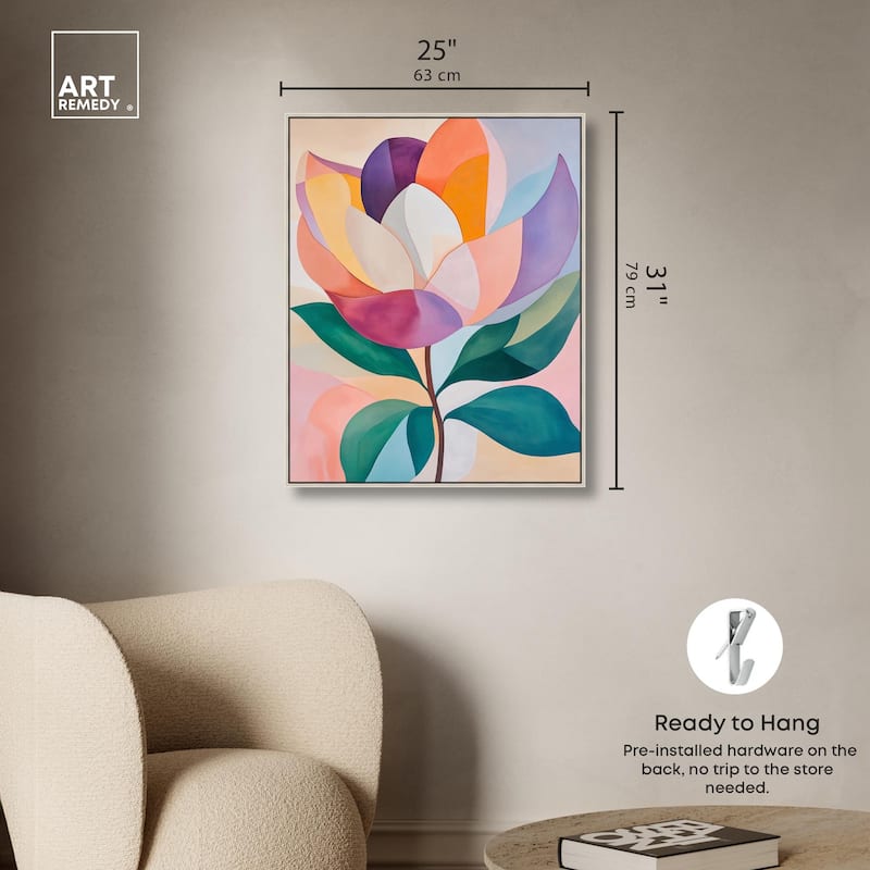 Magnolia in Color II Canvas by Art Remedy