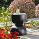 preview thumbnail 9 of 58, Glitzhome 18"H Modern MGO Faux Terrazzo Planter Stand Garden Stool