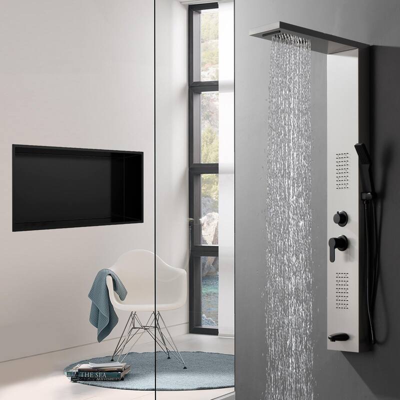 WIZ 24-inch W x 12-inch H x 4-inch D Stainless Steel Shower Niche