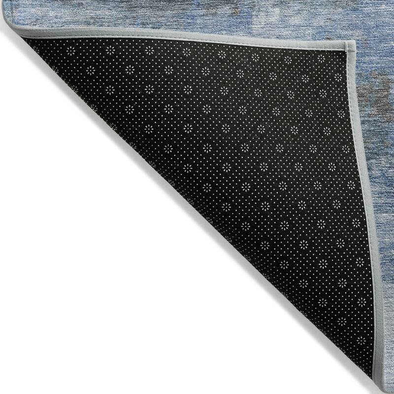 Machine Washable Indoor/Outdoor Abstract Blend Chantille Rug