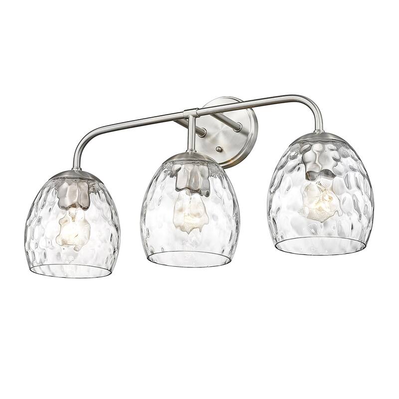 Millennium Lighting Gallos Vanity Light with Clear Thumbprint Glass Shades