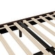 preview thumbnail 7 of 10, Flannel Upholstered Platform Bed with LED Light Strips and Bear Shaped Headboard