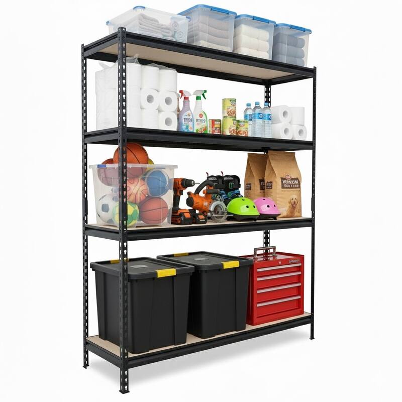 Pro Series Heavy Duty Shelving Rack Storage for Warehouses and Garages - 72"H x 60"W x 18"D 4-tier