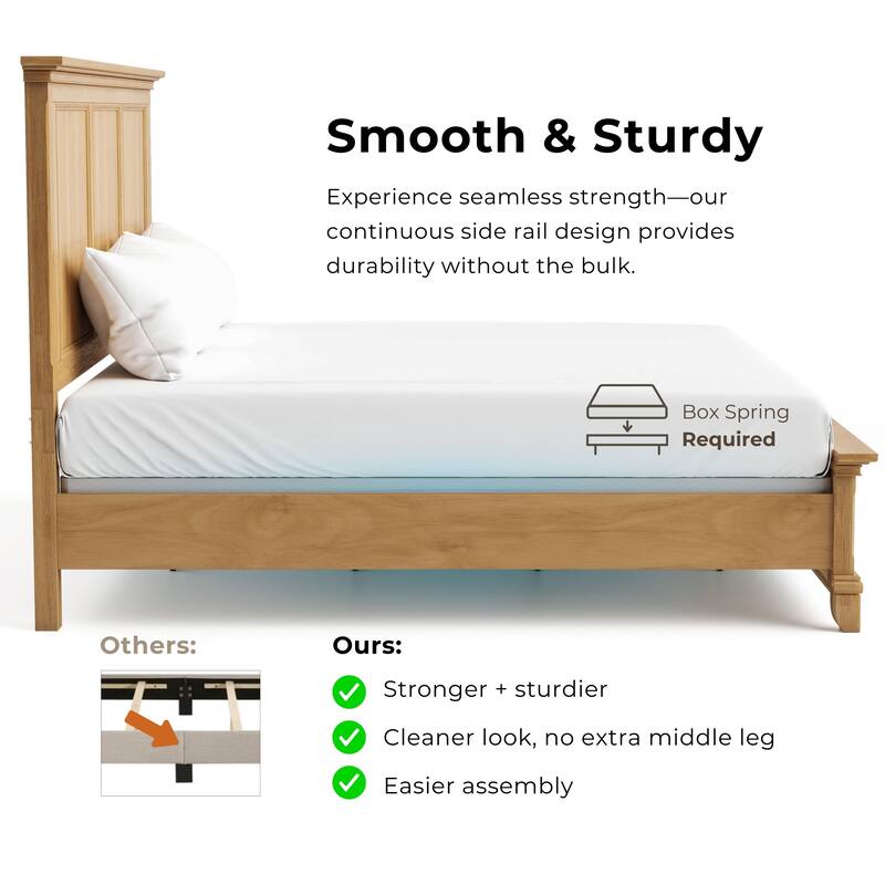 Furniture of America Wellington Farmhouse Natural Oak 2-Piece Wood Kids Bedroom Set