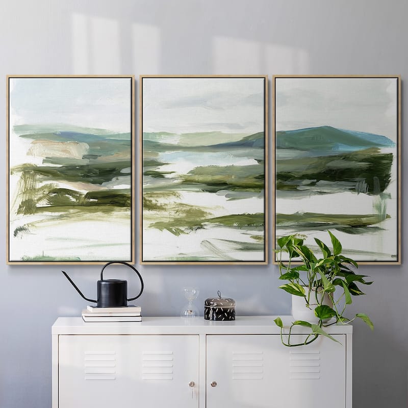 Marsh Sketch I - Multi Piece Framed Canvas