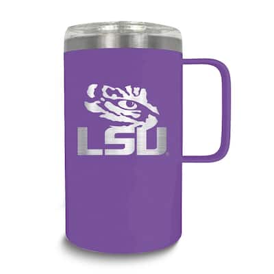 Collegiate Louisiana State University Stainless Steel 18 Oz. Hustle Mug with Lid