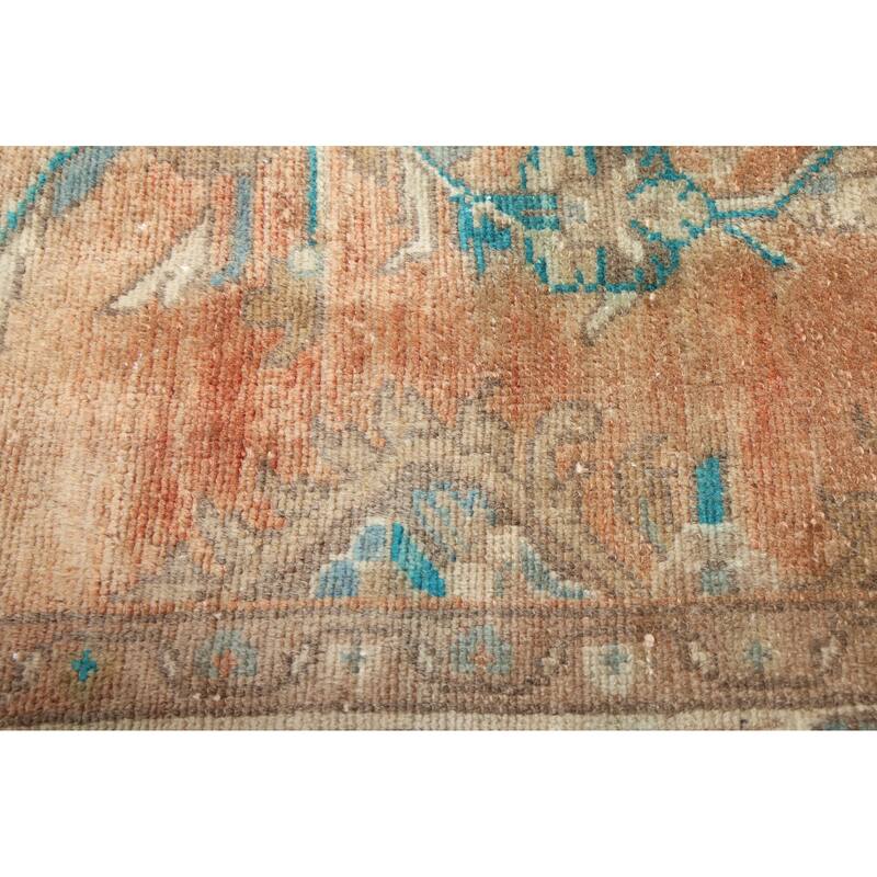 ECARPETGALLERY Hand-knotted Antalya Vintage Copper Wool Rug - 3'5 x 10'8