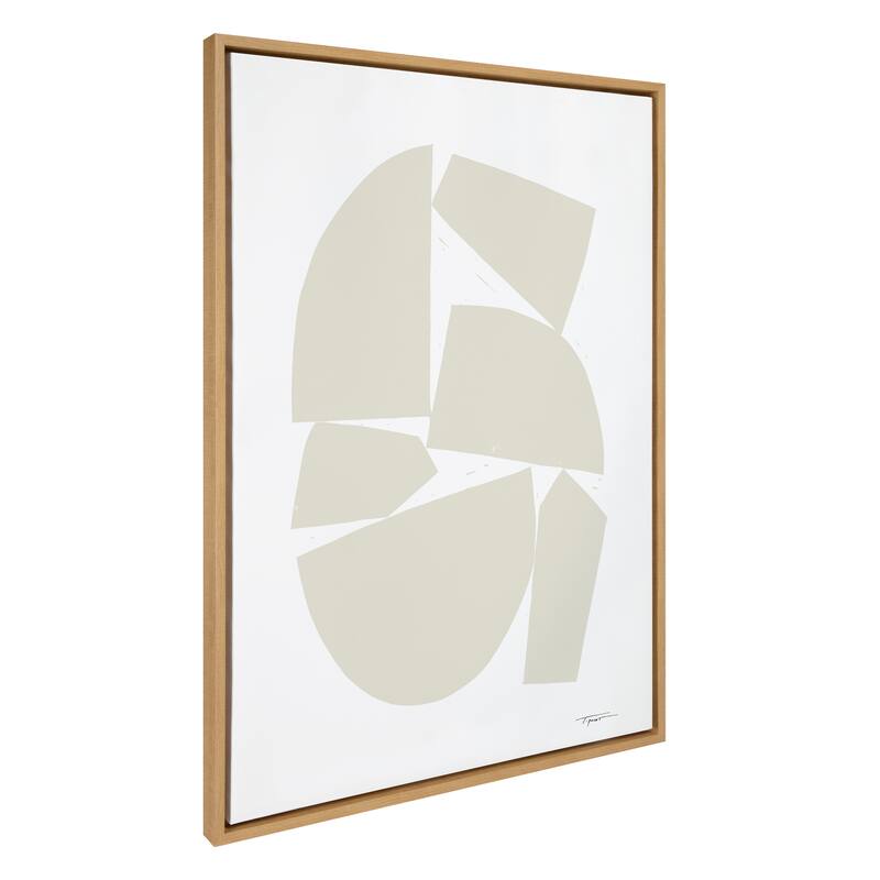 Kate and Laurel Sylvie I Neutral Framed Canvas by Statement Goods