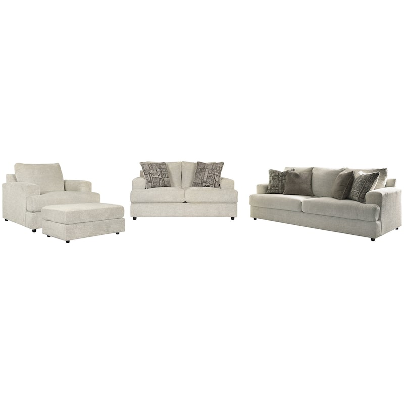 Signature Design by Ashley Soletren White 4-Piece Upholstery Package - 96" W x 40" D x 39" H