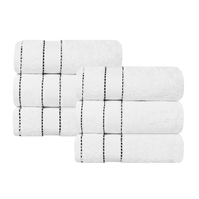 Superior Niles Cotton Ultra-Plush Absorbent Hand Towels, Set of 6