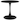 Frond and Form 31.5 Inch Outdoor Steel Dining Table