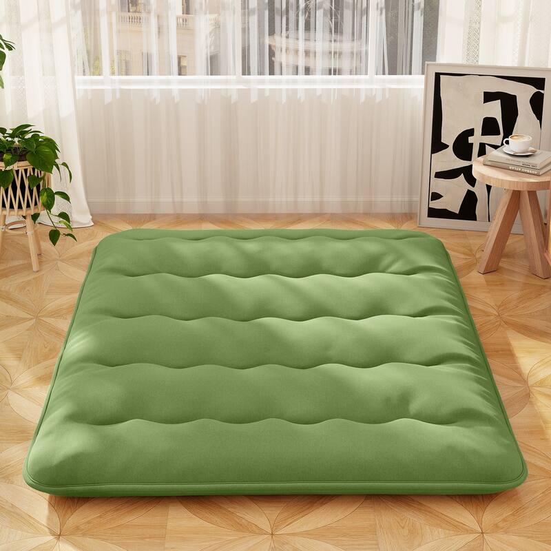 Foldable Floor Mattress for Sleeping with Storage Bag - Queen