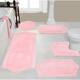 Home Weavers Waterford Collection 5 Piece Genuine Cotton Bath Rugs Set