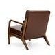 preview thumbnail 100 of 107, Glitzhome Set of 2 30.75"H Mid-Century Modern PU Leather Accent Armchairs with Rubberwood Frame - 25.75"L x 33.75"W x 30.75"H
