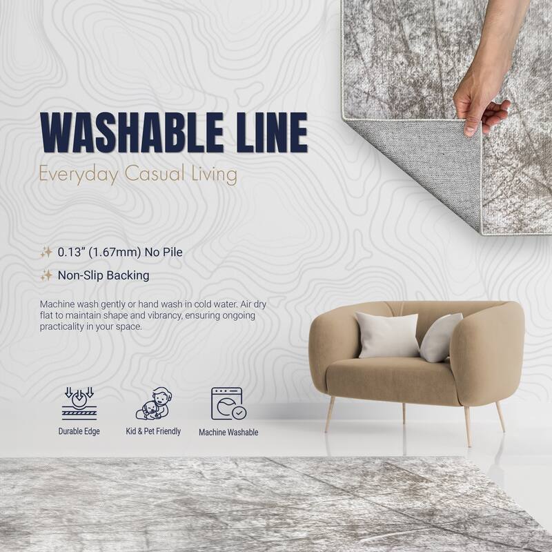 Ginza Six Machine Washable Purple Area Rug Bed Bath & Beyond 40687492