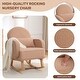 preview thumbnail 45 of 46, HOMYKA 27.95” Wide Rocking Chair with Ottomans for Nursery and Living Room