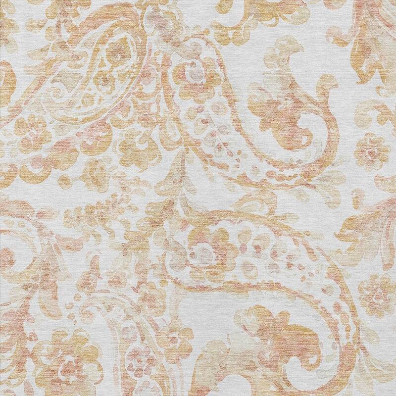 HomeRoots Paisley Transitional Rectangle Outdoor Rug