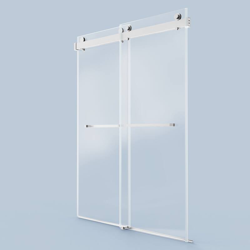 56"-60" x 76" Frameless Double Sliding Shower Door