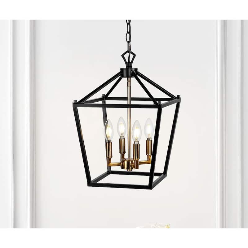 Marion Lantern Metal LED Pendant, by JONATHAN Y
