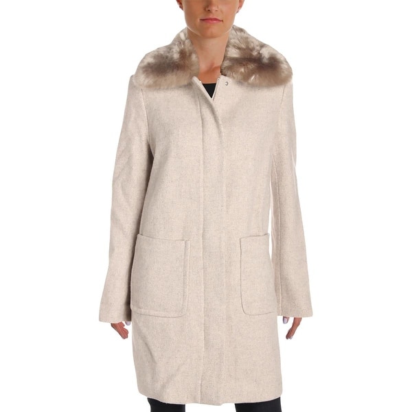 Shop Lauren Ralph Lauren Womens Car Coat Winter Wool Blend