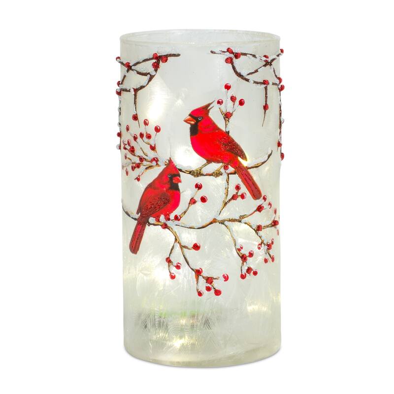 Cardinal Berry Candle Holder (Set of 6) - 4 x 4 x 8