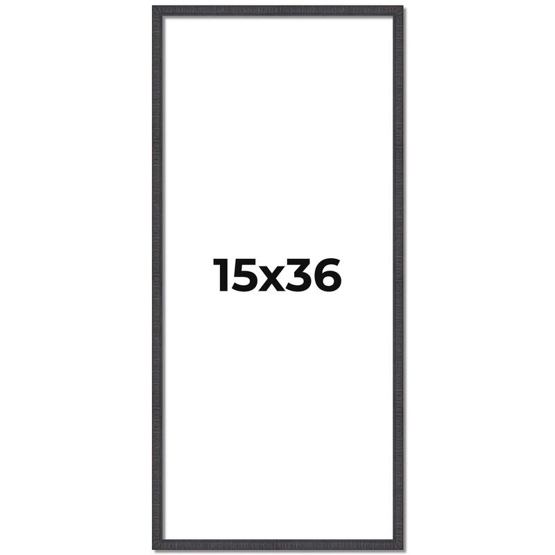15x36 Frame Brown Solid Wood Picture Frame - Complete Modern Photo