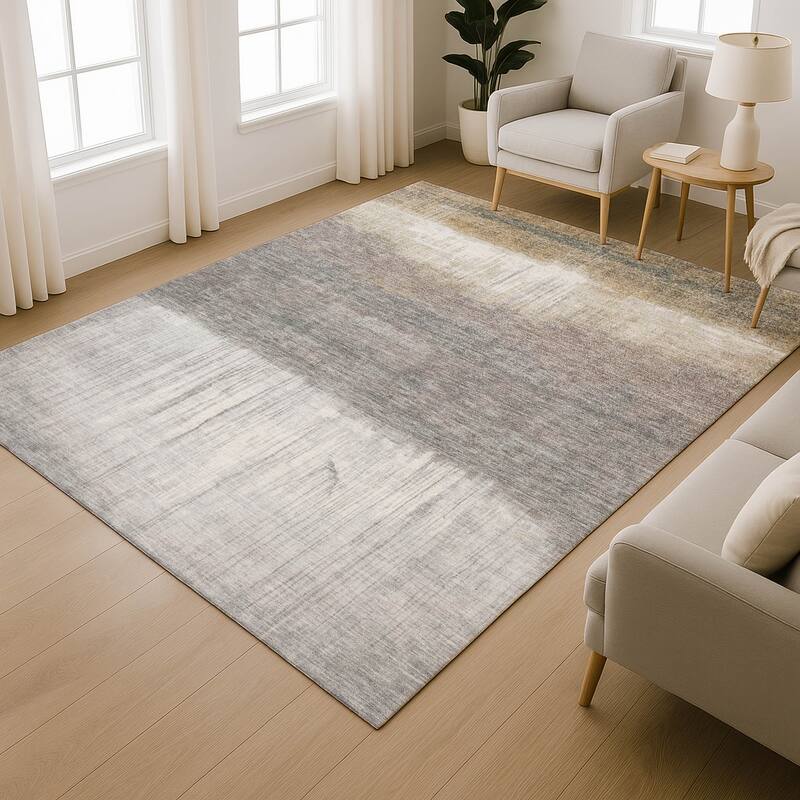 Premium Washable Super Soft Contemporary Drip Mayfield Rug