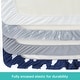 preview thumbnail 2 of 7, Baby Bassinet Fitted Sheets Fit for Most Mainstream Bassinet Mattress, Soft and Skin-friendly Bassinet Sheet - Set of 4