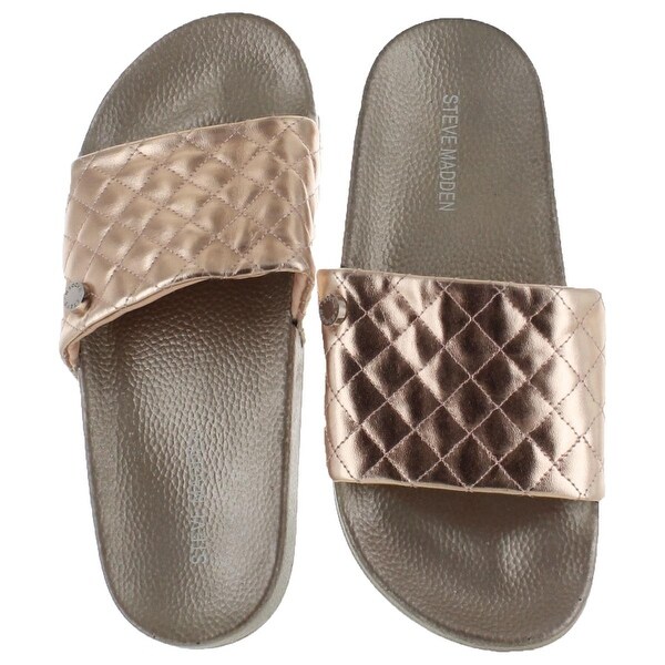 steve madden quilted slides
