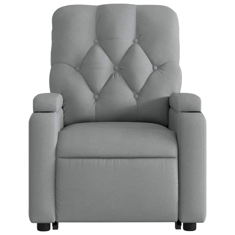 vidaXL Stand up Massage Recliner Chair Power Lift Wingback Armchair Fabric