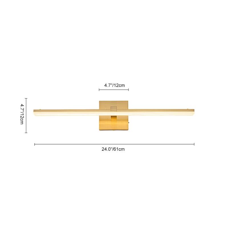 Linear Dimmable LED Vanity Wall Lamp Picture Sconce CCT Dip switch