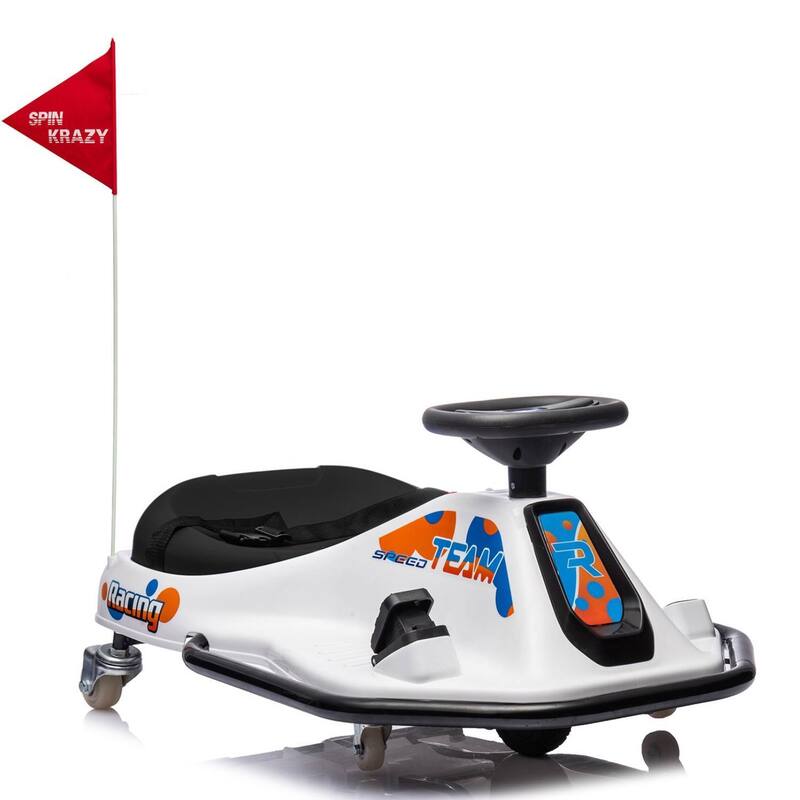 24V 7A Electric Ride-On Drifting Go Kart for Kids Best Gift - White