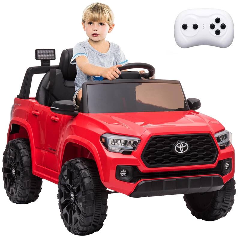 Officially Licensed Toyota Tacoma 12V Kids Ride-On Car with Parent Remote Control